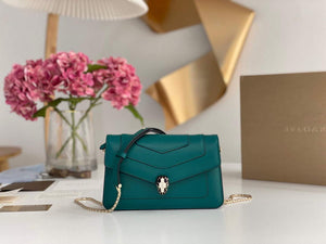 Bvlgari 291859 Serpenti Forever Chain Wallet Green - Default Title - View 1