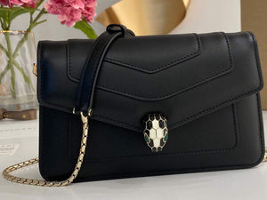 Bvlgari 291859 Serpenti Forever Chain Wallet Black - Default Title - View 1