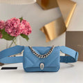 Bvlgari 291946 Serpenti Cabochon Maxi Chain Crossbody Mini Bag Blue - Default Title - View 1