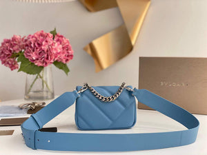 Bvlgari 291946 Serpenti Cabochon Maxi Chain Crossbody Mini Bag Blue - Default Title - View 7