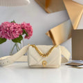 Bvlgari 291946 Serpenti Cabochon Maxi Chain Crossbody Mini Bag Ivory - Default Title - View 1