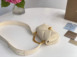 Bvlgari 291946 Serpenti Cabochon Maxi Chain Crossbody Mini Bag Ivory - Default Title - View 5