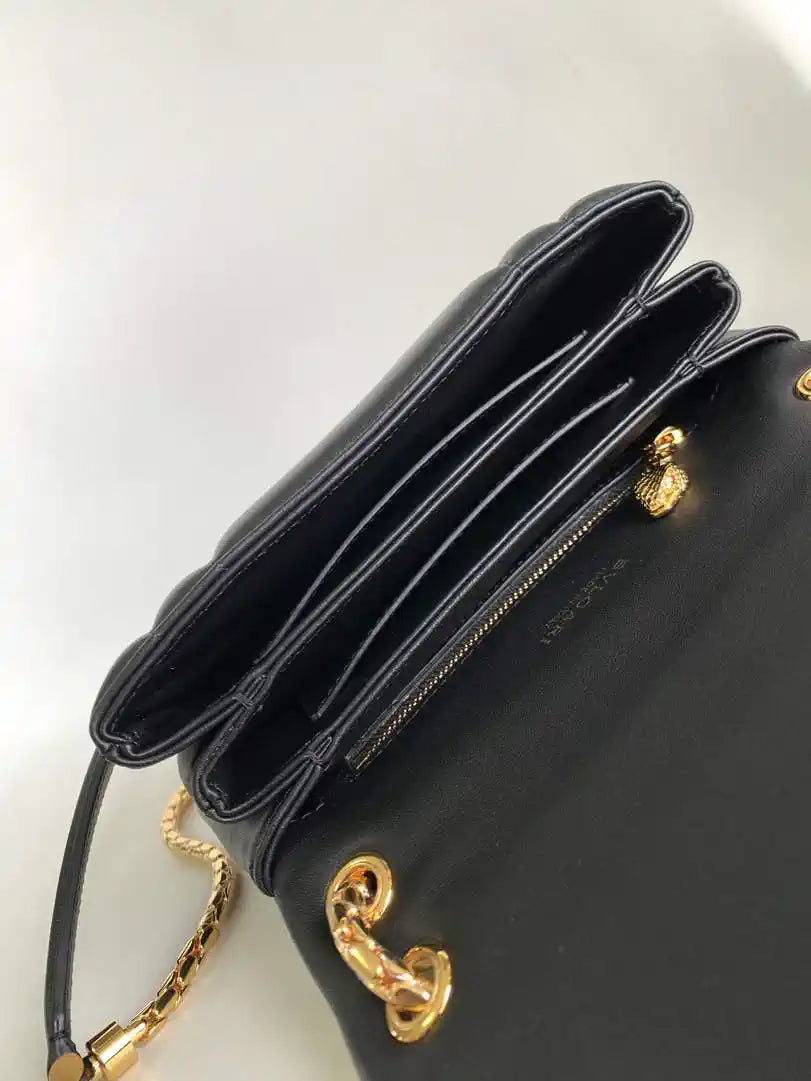 Bvlgari Serpenti Reverse Small Shoulder Bag 292123 Black