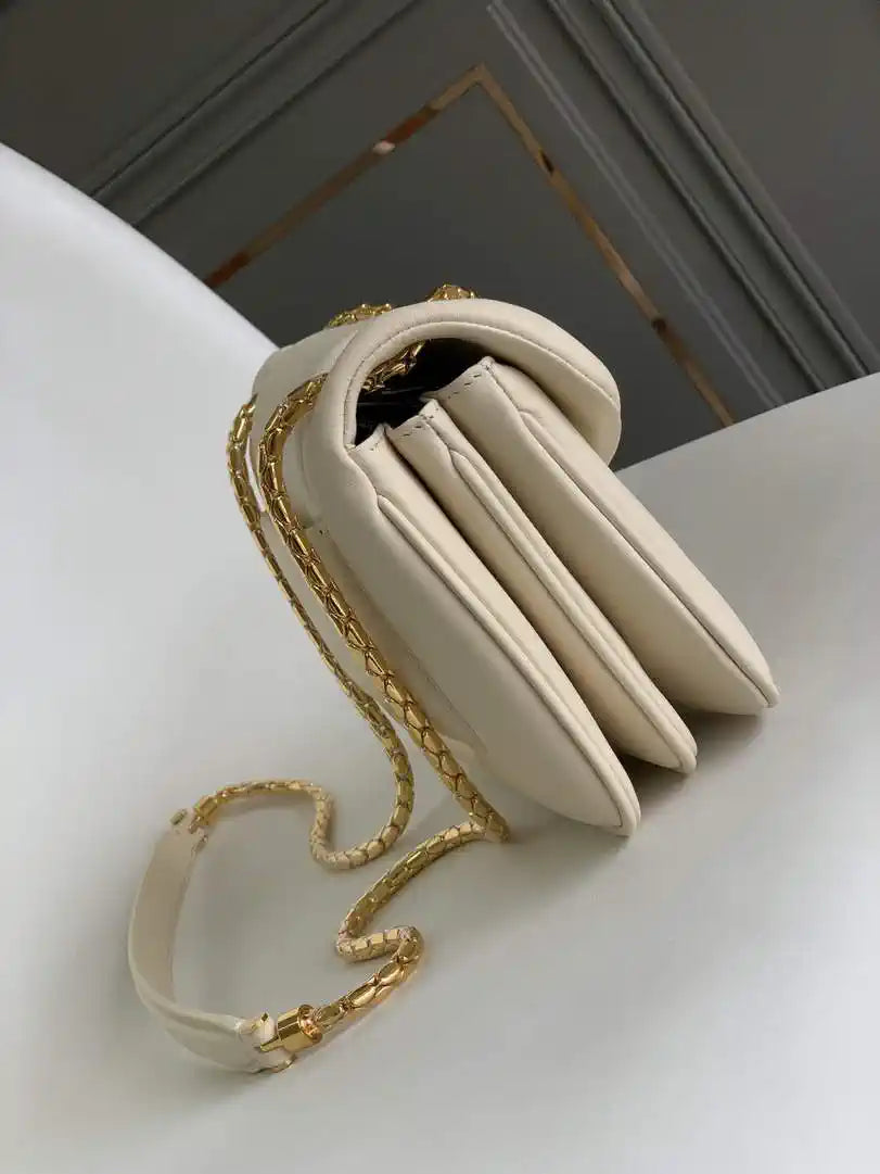 Bvlgari Serpenti Reverse Small Shoulder Bag 292123 Beige