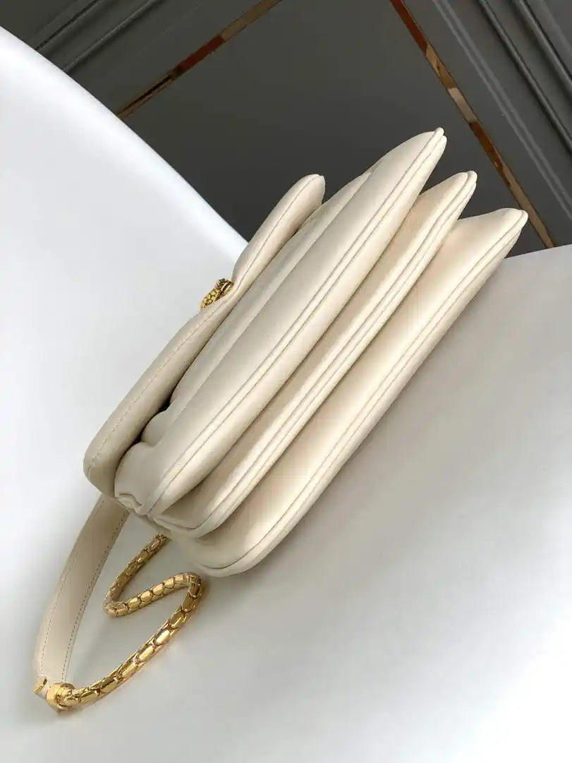 Bvlgari Serpenti Reverse Small Shoulder Bag 292123 Beige