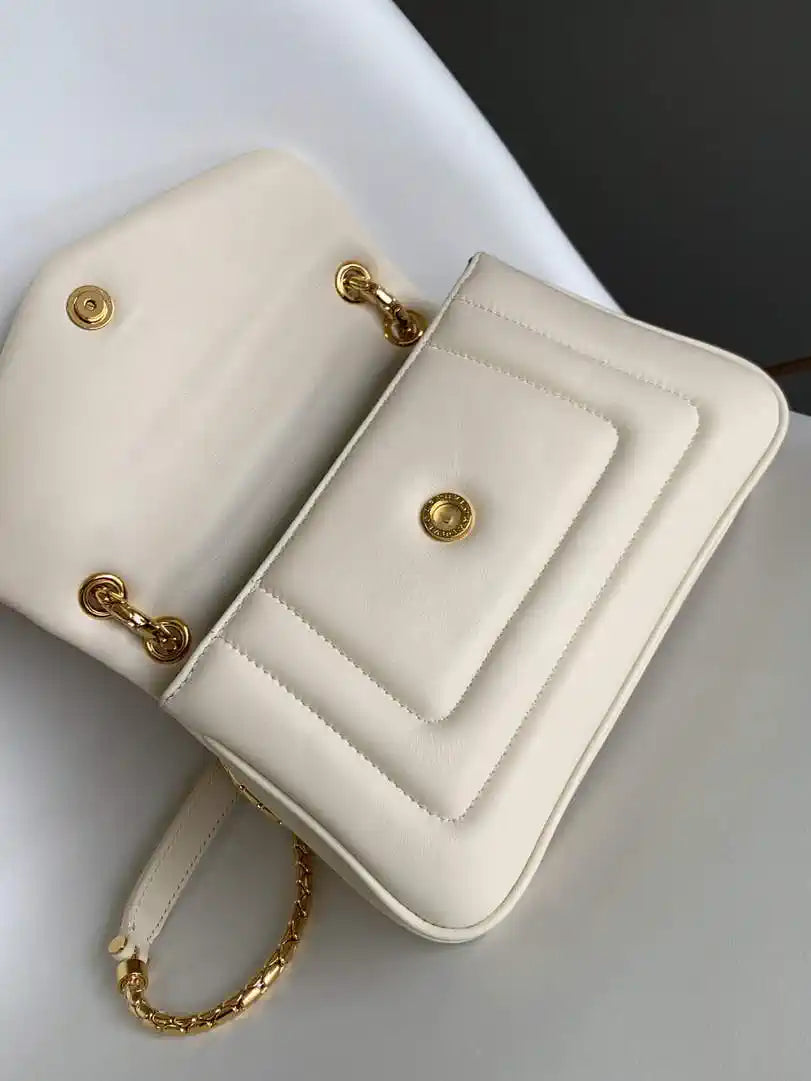 Bvlgari Serpenti Reverse Small Shoulder Bag 292123 Beige