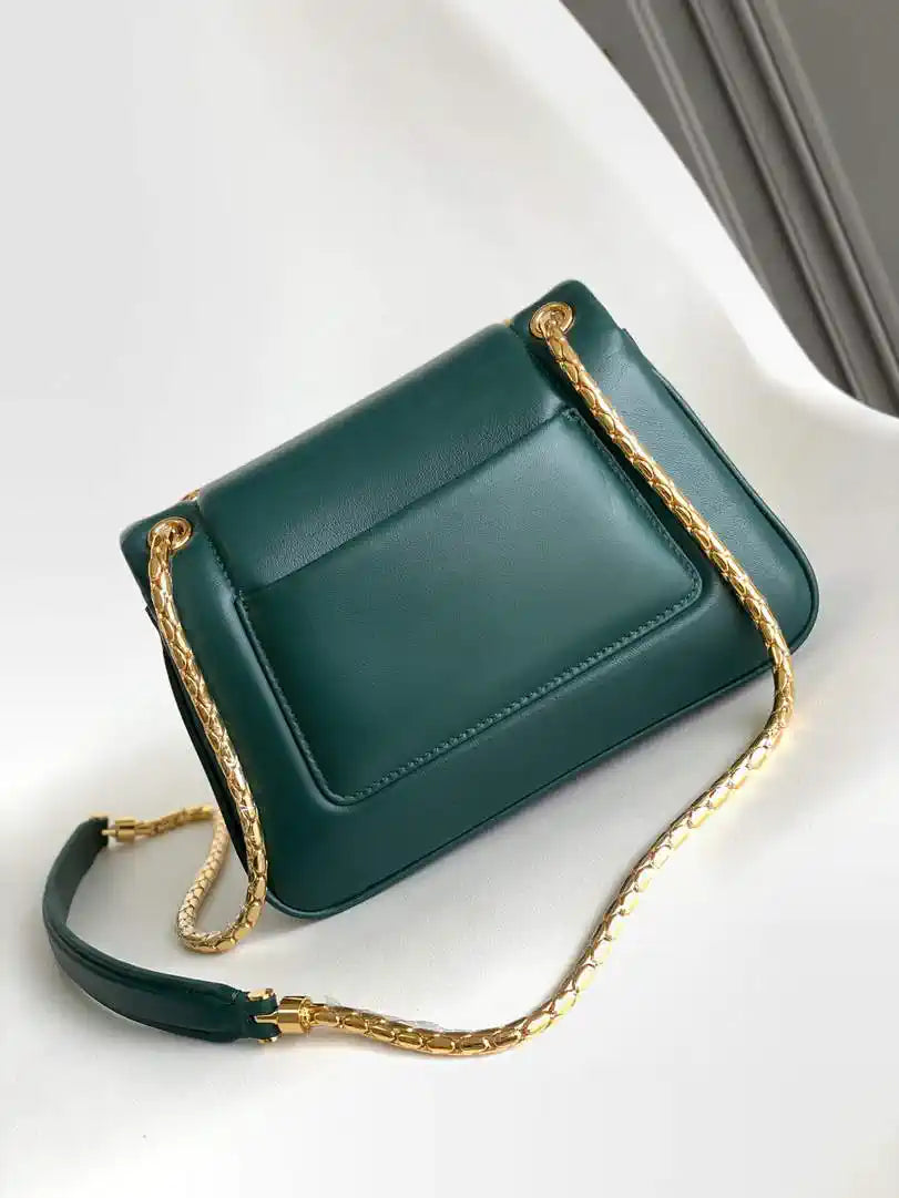 Bvlgari Serpenti Reverse Small Shoulder Bag 292123 Green