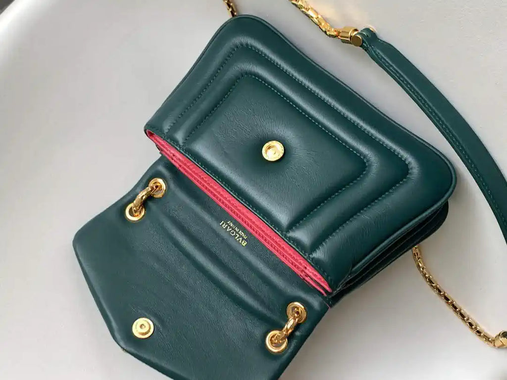 Bvlgari Serpenti Reverse Small Shoulder Bag 292123 Green