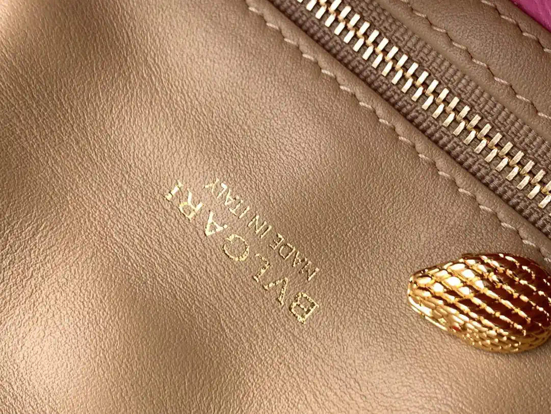 Bvlgari Serpenti Reverse Small Shoulder Bag 292123 Apricot