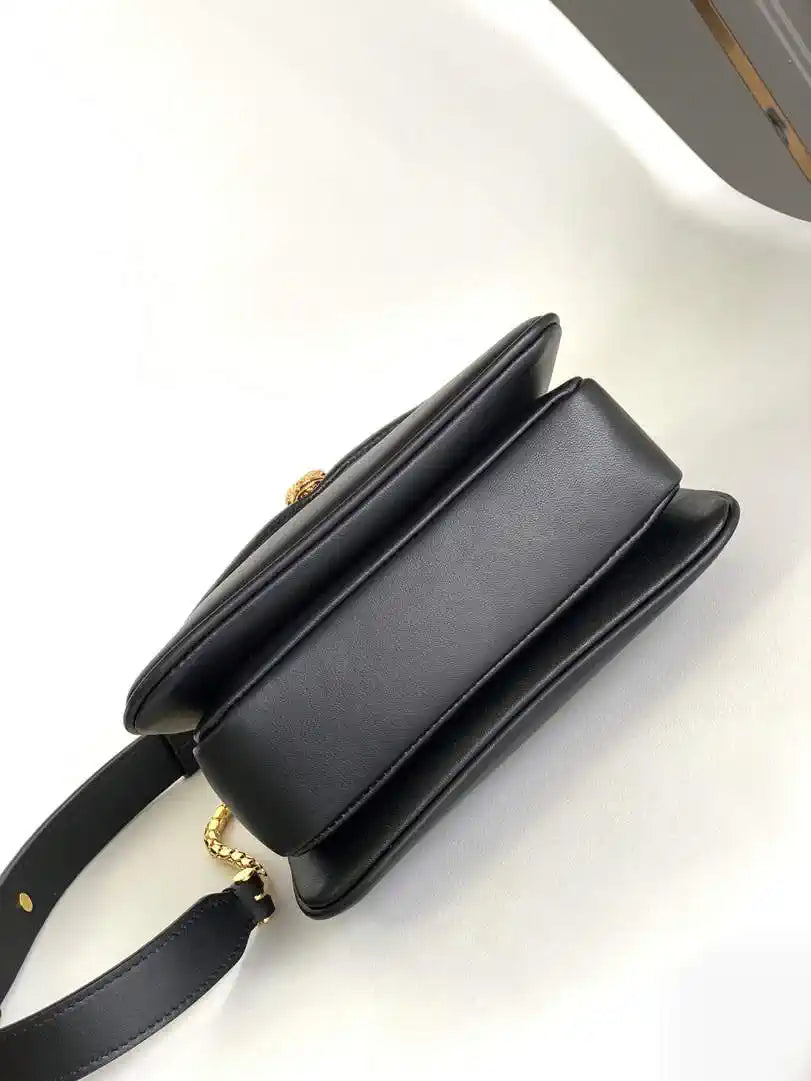Bvlgari Serpenti Reverse Top Handle 292126 Black