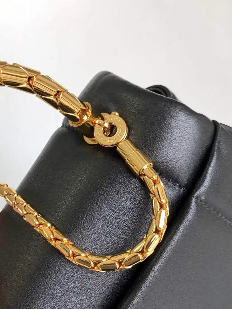 Bvlgari Serpenti Reverse Top Handle 292126 Black
