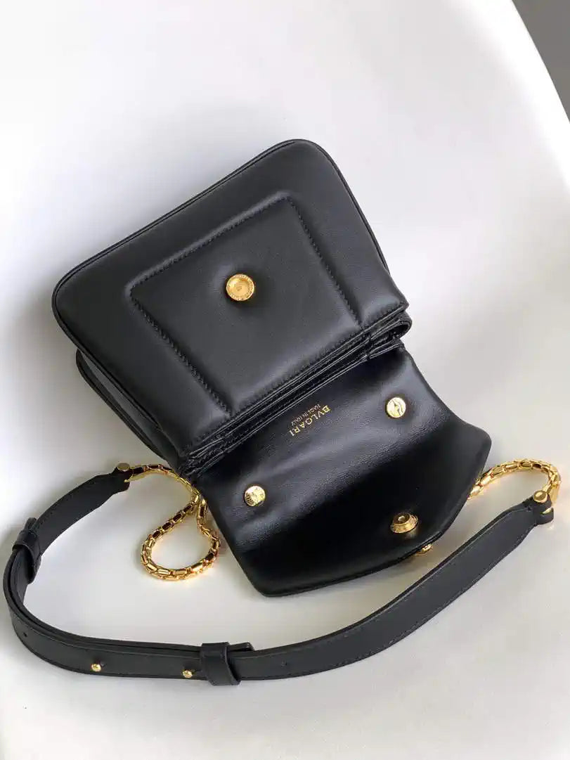 Bvlgari Serpenti Reverse Top Handle 292126 Black