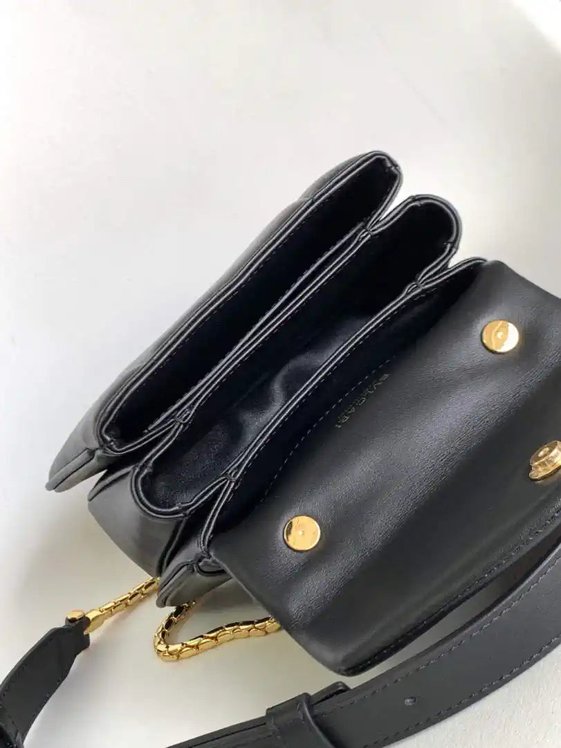 Bvlgari Serpenti Reverse Top Handle 292126 Black