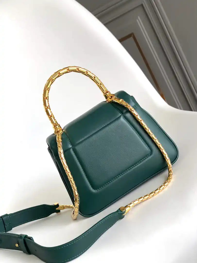 Bvlgari Serpenti Reverse Top Handle 292126 Green