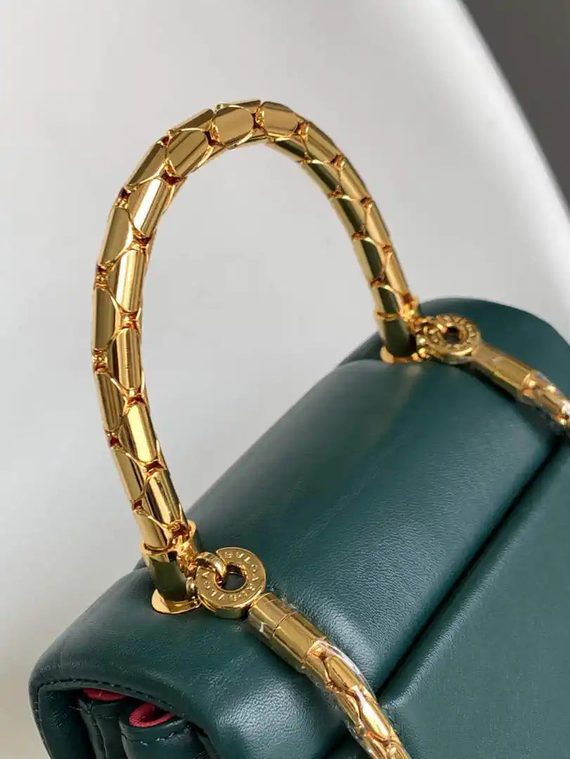 Bvlgari Serpenti Reverse Top Handle 292126 Green