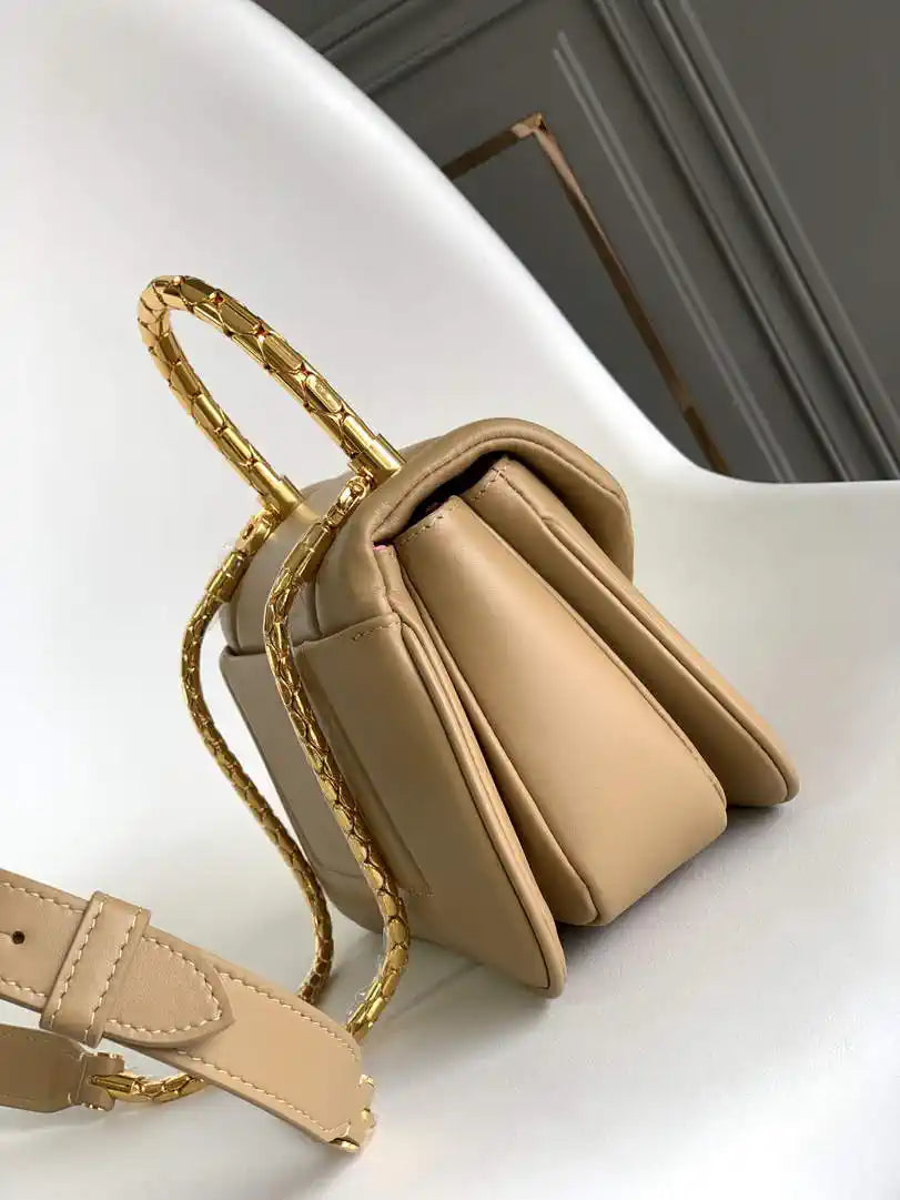 Bvlgari Serpenti Reverse Top Handle 292126 Apricot