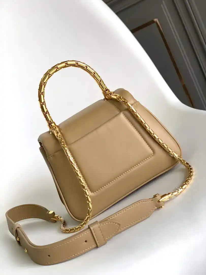 Bvlgari Serpenti Reverse Top Handle 292126 Apricot