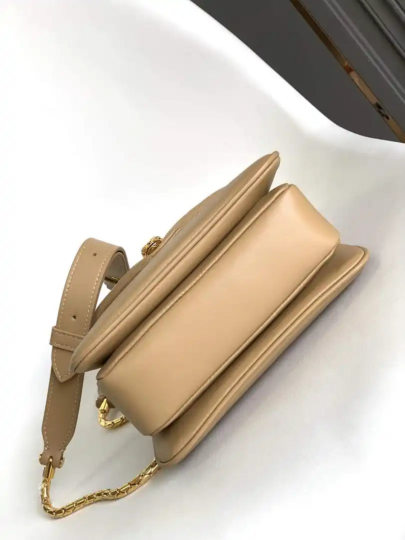 Bvlgari Serpenti Reverse Top Handle 292126 Apricot