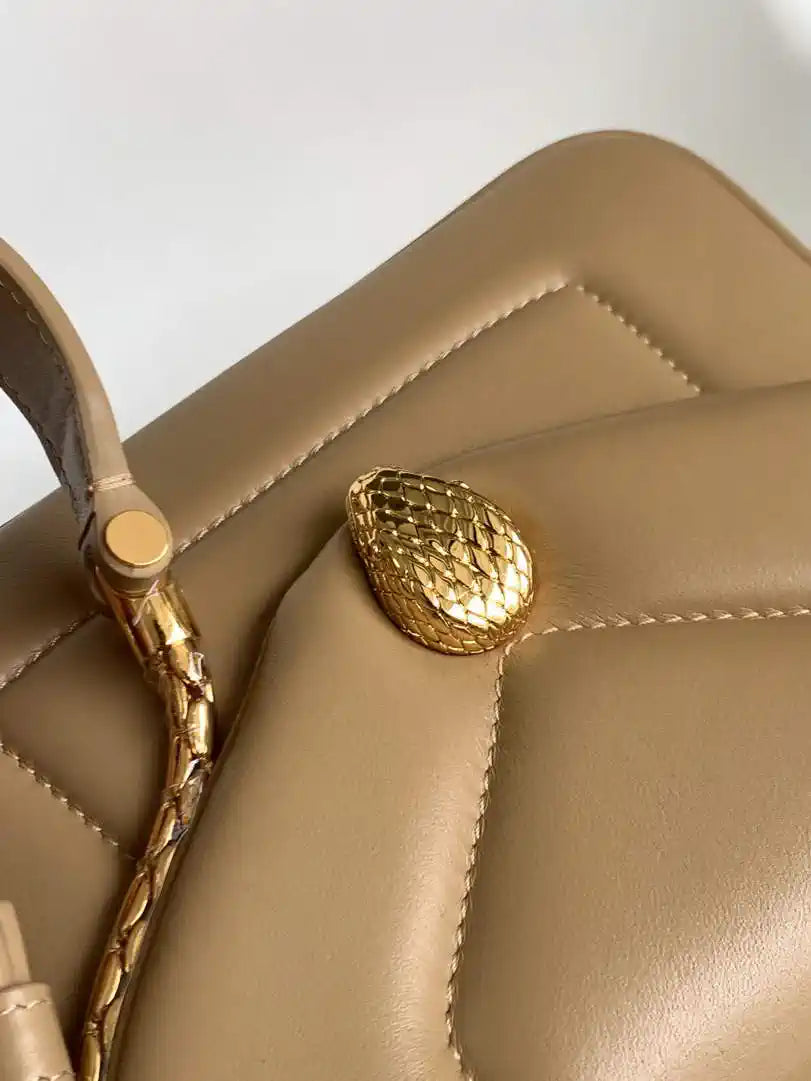 Bvlgari Serpenti Reverse Top Handle 292126 Apricot