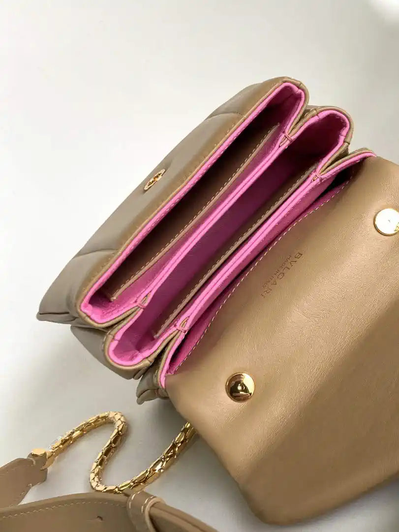 Bvlgari Serpenti Reverse Top Handle 292126 Apricot