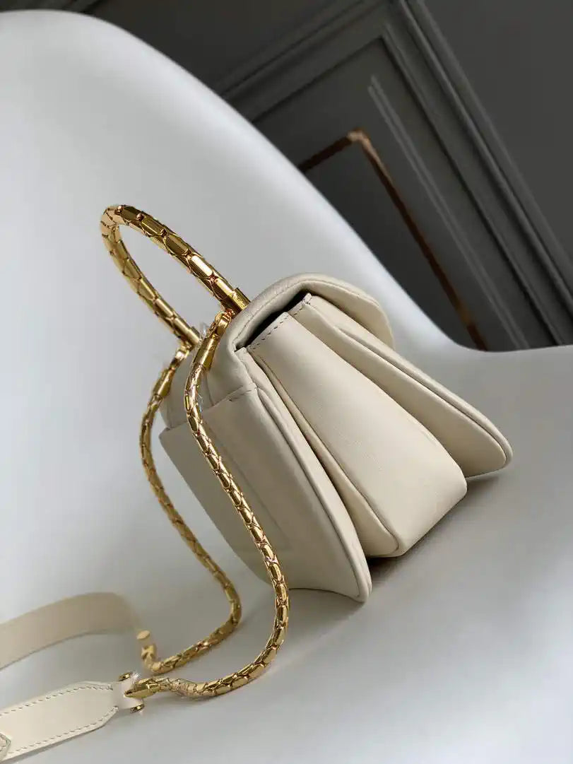 Bvlgari Serpenti Reverse Top Handle 292126 Beige