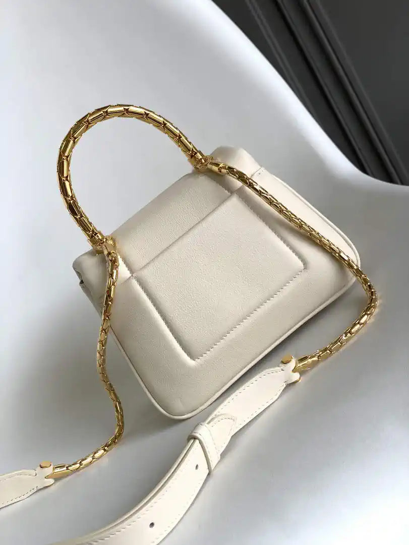Bvlgari Serpenti Reverse Top Handle 292126 Beige