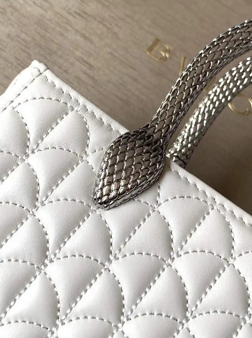 Bvlgari Serpentine Duo Top Handle 294298 White