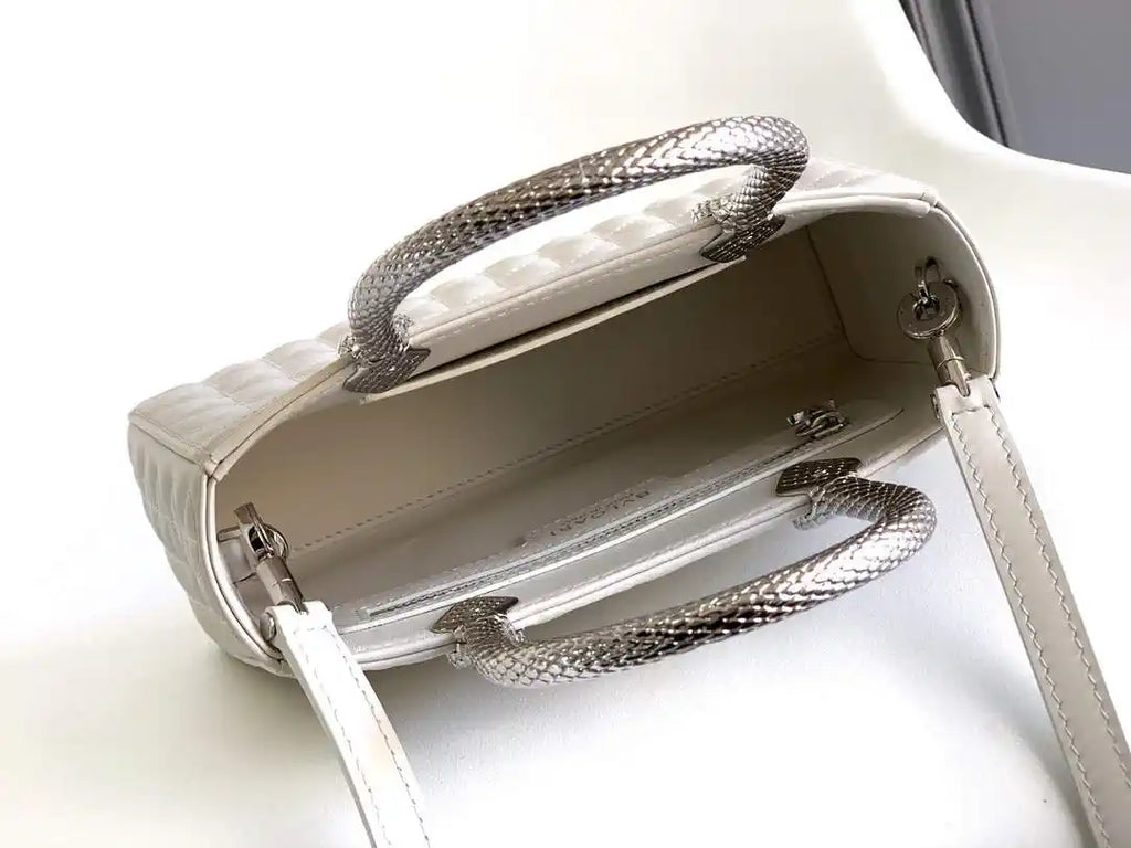 Bvlgari Serpentine Duo Top Handle 294298 White