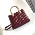 Bvlgari Serpentine Duo Top Handle 294298 Wine Red