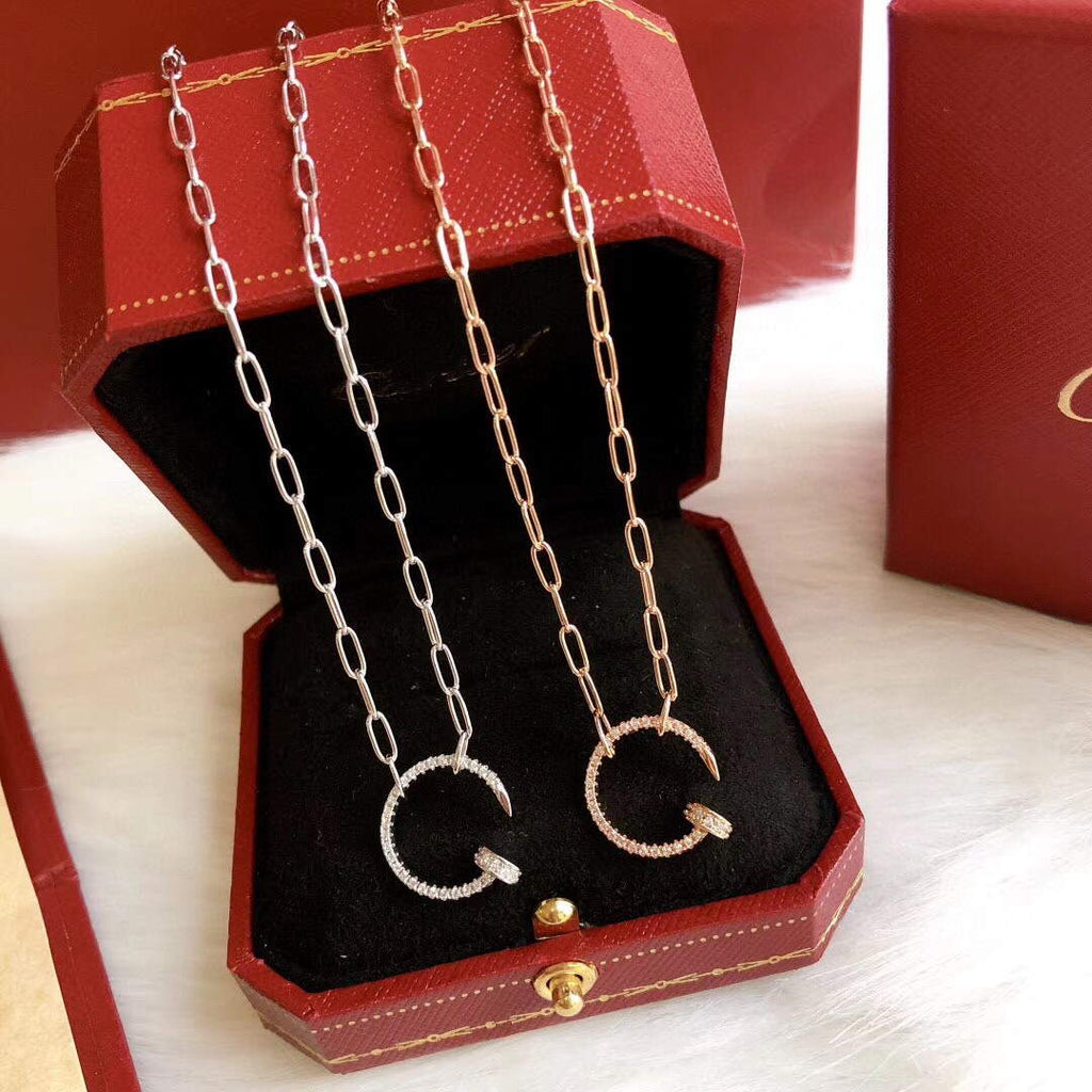 Cartier Clash De Cartier Necklace Rose Gold Diamonds Ca20242