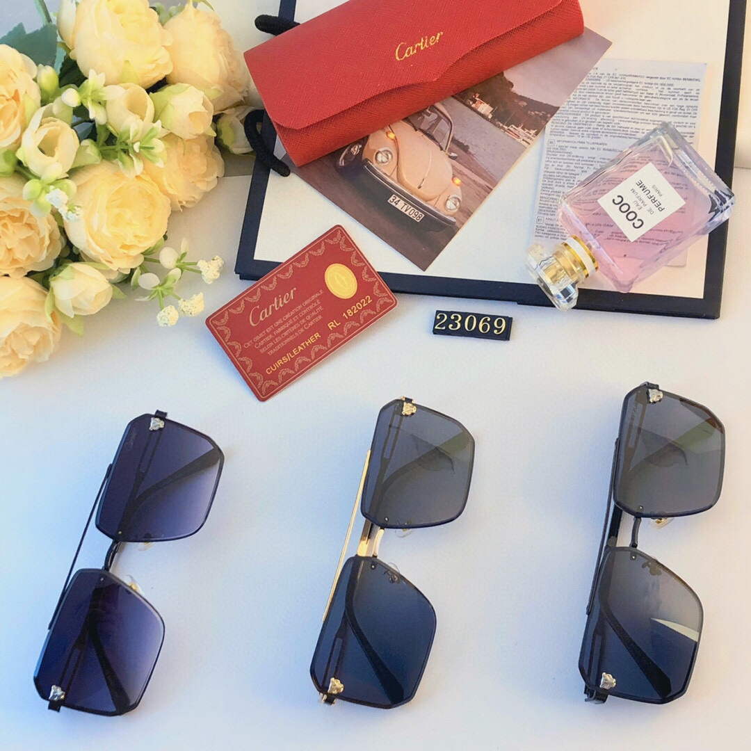 Cartier New High-end Fashion Sunglasses C99330
