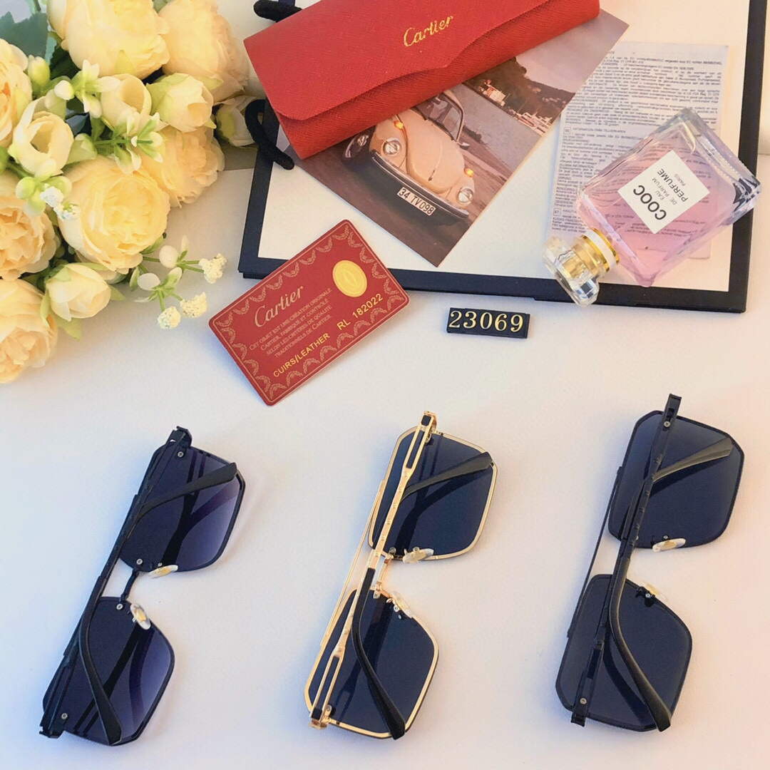 Cartier New High-end Fashion Sunglasses C99329