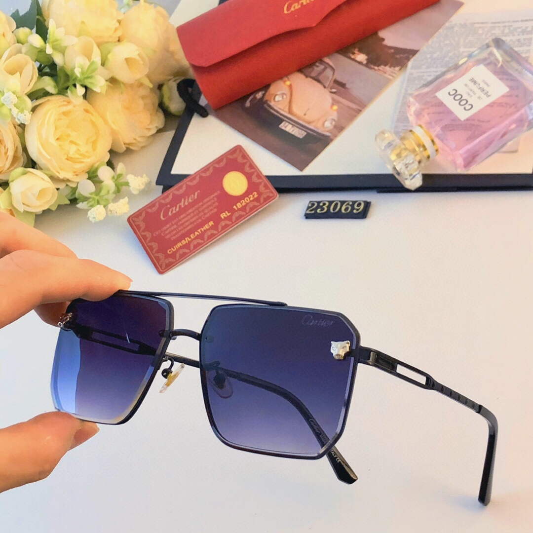 Cartier New High-end Fashion Sunglasses C99330 - Default Title - View 1