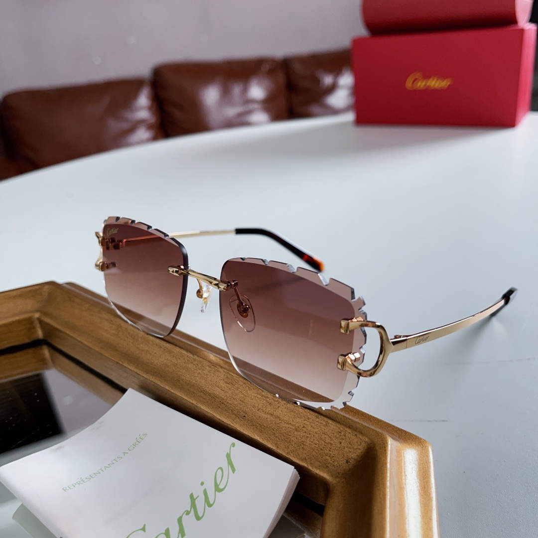 Cartier New High-end Fashion Sunglasses C99335 - Default Title - View 1