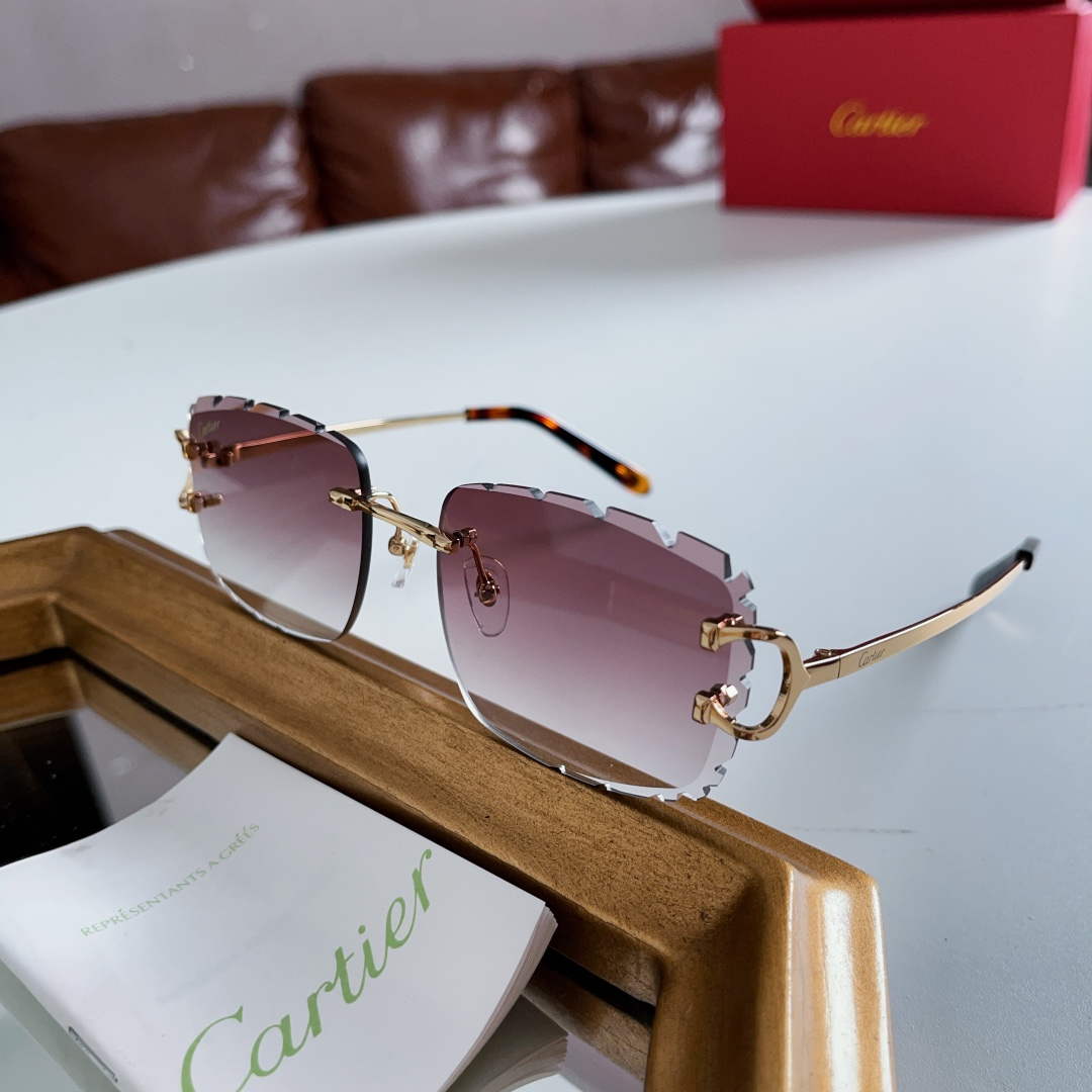 Cartier New High-end Fashion Sunglasses C99339 - Default Title - View 1
