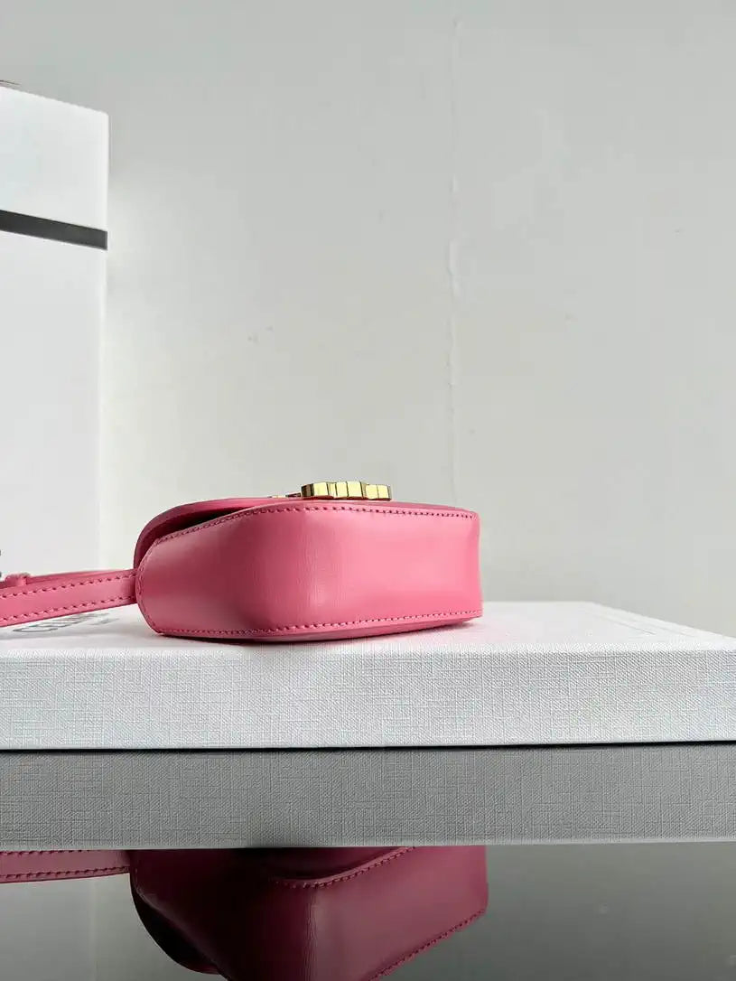 Celine 10I513 MINI CLAUDE IN Shiny calfskin Rose Pink