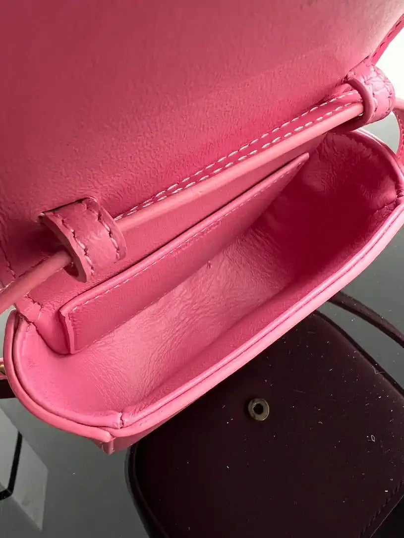 Celine 10I513 MINI CLAUDE IN Shiny calfskin Rose Pink