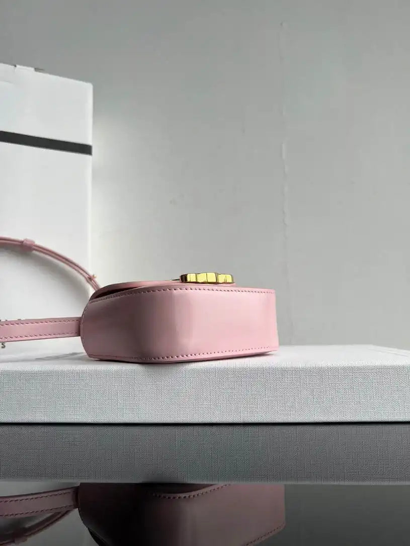 Celine 10I513 MINI CLAUDE IN Shiny calfskin Ligth Pink