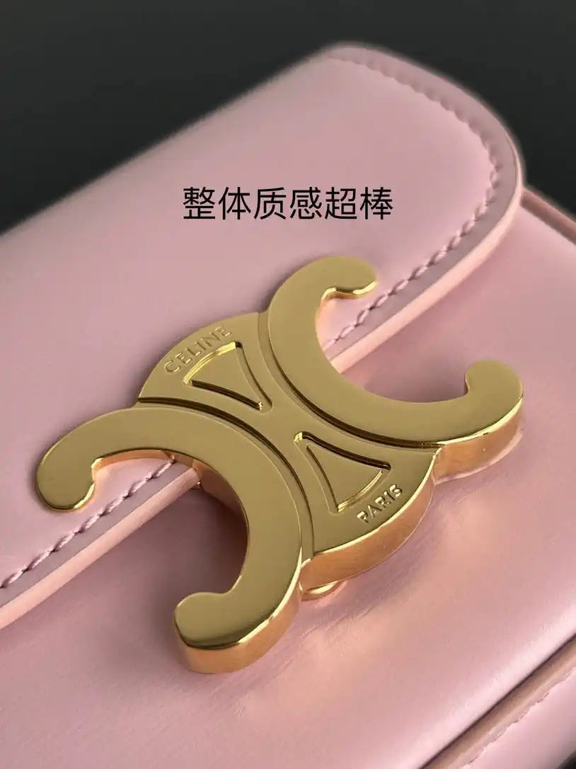 Celine 10I513 MINI CLAUDE IN Shiny calfskin Ligth Pink