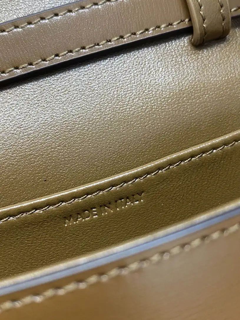 Celine 10I513 MINI CLAUDE IN Shiny calfskin Dark Brown