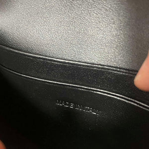 Celine 10I583 Card Holder With Flap Triomphe In Shiny Calfskin Black - Default Title - View 8