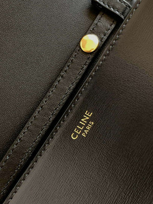 Celine 10J733 CUIR TRIOMPHE Calfskin leather WOC Black - Default Title - View 4