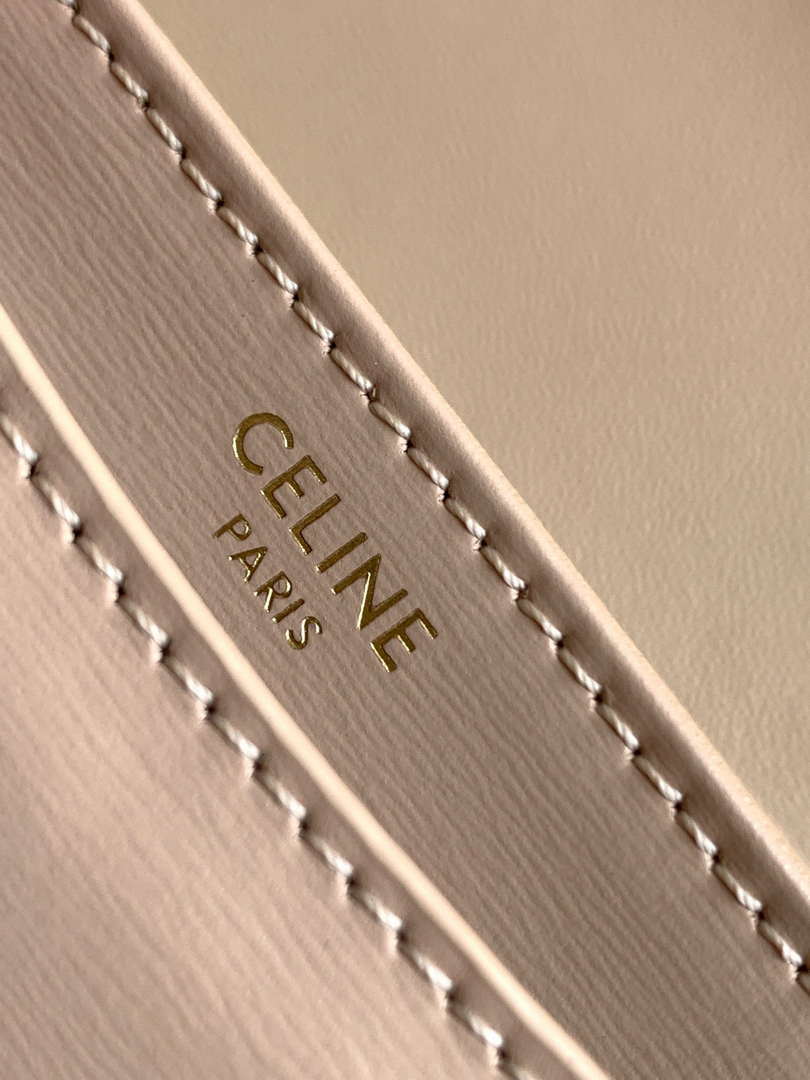 Celine 110413 TEEN BESACE TRIOMPHE CLEA IN SHINY CALFSKIN Nude