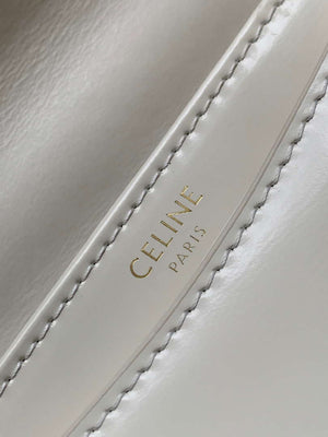 Celine 110413 TEEN BESACE TRIOMPHE CLEA IN SHINY CALFSKIN White - Default Title - View 7