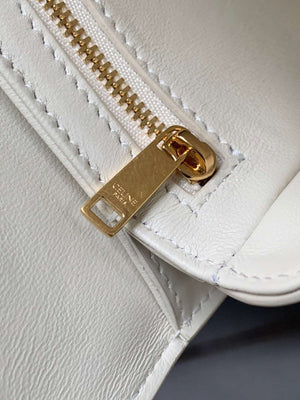 Celine 110413 TEEN BESACE TRIOMPHE CLEA IN SHINY CALFSKIN White - Default Title - View 9