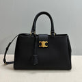 Celine 114963 Medium Appoline Bag In Supple Calfskin Handbag Black