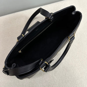 Celine 114963 Medium Appoline Bag In Supple Calfskin Handbag Black - Default Title - View 9