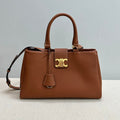 Celine 114963 Medium Appoline Bag In Supple Calfskin Handbag Brown
