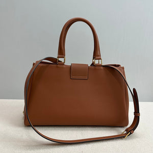 Celine 114963 Medium Appoline Bag In Supple Calfskin Handbag Brown - Default Title - View 2