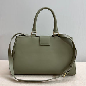 Celine 114963 Medium Appoline Bag In Supple Calfskin Handbag Green - Default Title - View 3